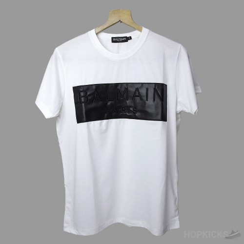 Balmain White Black T-Shirt